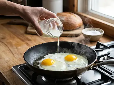 Aprenda o truque do leite na frigideira para fritar ovos perfeitos: clara macia, gema cremosa e sem queimar.