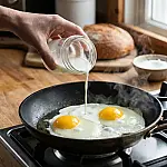 Leite na frigideira: o segredo do ovo frito perfeito