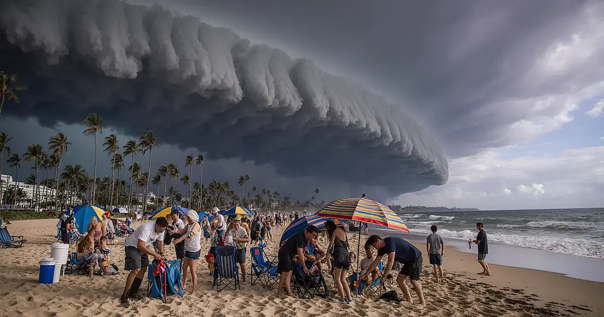 Defesa Civil alerta: Tempestades fortes podem invadir o litoral de SP nesta quinta a qualquer momento