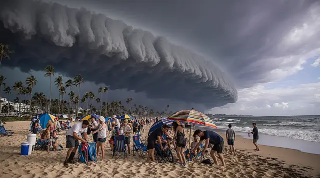Tempestades fortes podem invadir litoral de SP a qualquer momento.