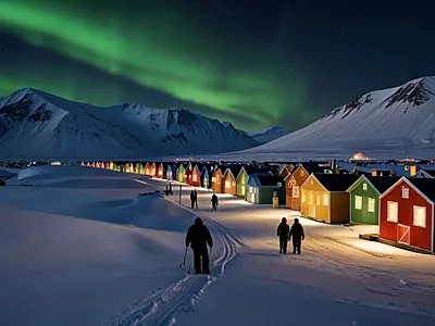Longyearbyen em Svalbard na Noruega.