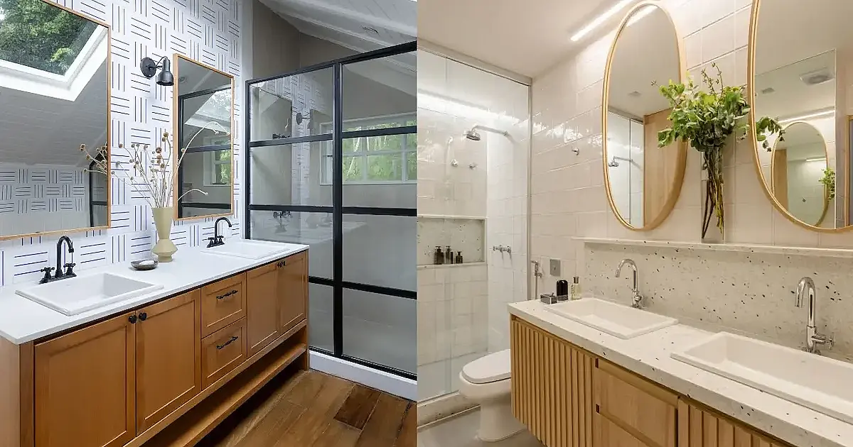 Tendências de decoração de banheiros para 2026
