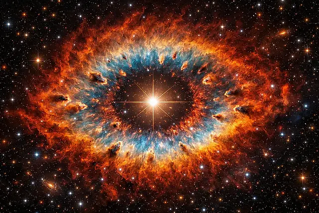 Descubra como o Telescópio James Webb revelou o Olho de Sauron, a Nebulosa da Hélice, e o que isso indica sobre o futuro do nosso Sol bilhões de anos à frente.