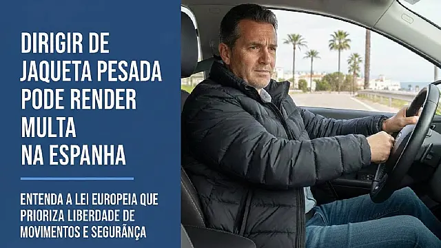 Quem for pego dirigindo com jaquetas ou casacos tomará multa pesada devido a regulamentação