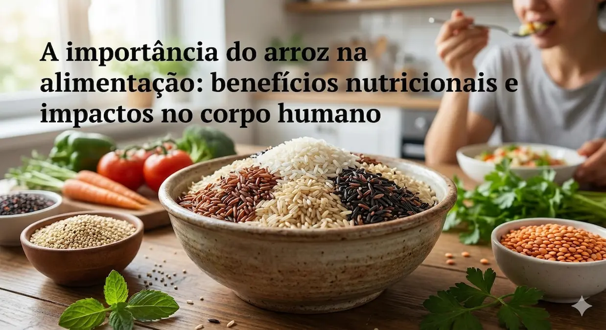 A importância do arroz na alimentação: benefícios nutricionais e impactos no corpo humano