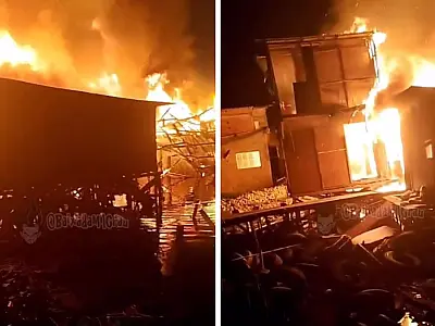 Um novo incêndio no Dique da Vila Gilda, em Santos, destruiu cinco barracos nesta semana.