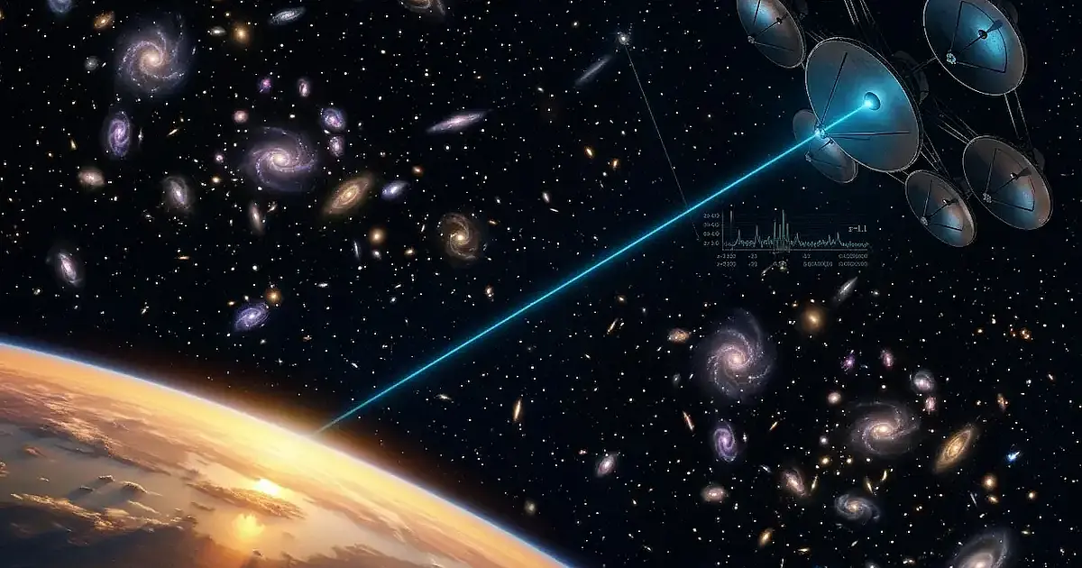 Radiotelescópio sul-africano capta o "laser cósmico" mais distante já registrado, a 8 bilhões de anos-luz da Terra