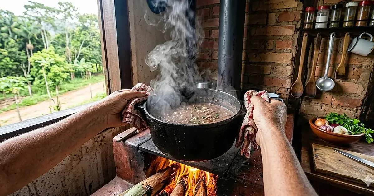 Fogão a lenha pode gerar multa de até R$ 10 mil por poluição segundo lei ambiental brasileira