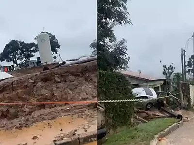 Sabesp anuncia auxílio emergencial de R$ 2 mil para famílias atingidas por rompimento de reservatório, com cadastro, limpeza e apoio inicial.