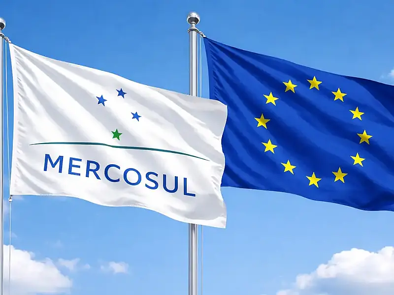 Acordo Mercosul-UE entra em vigor provisoriamente em maio e abre portas para exportações brasileiras