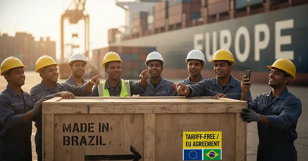 Fim de taxas na Europa: Acordo Mercosul-UE zera tarifas de 80% das exportações brasileiras