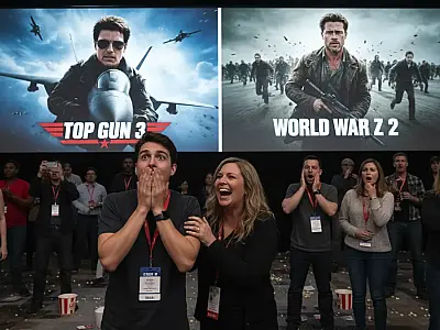 Paramount confirma Top Gun 3 e Guerra Mundial Z 2 com retornos de Tom Cruise e Brad Pitt