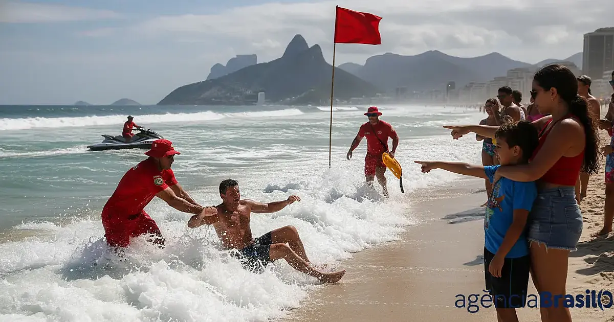 CBMERJ salva mais de 8 mil banhistas no mar do Rio nos primeiros meses de 2026