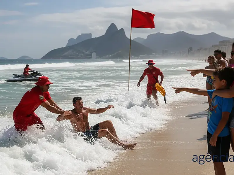 CBMERJ salva mais de 8 mil banhistas no mar do Rio nos primeiros meses de 2026