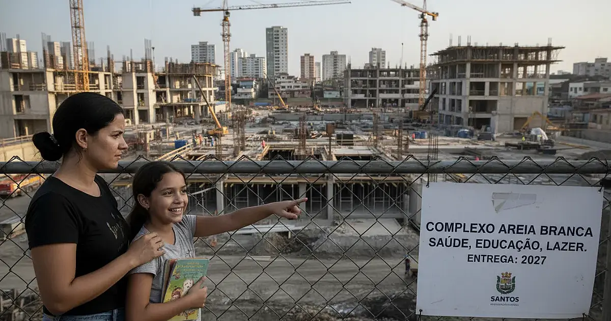 Santos acelera obras de supercomplexo que vai transformar a Zona Noroeste