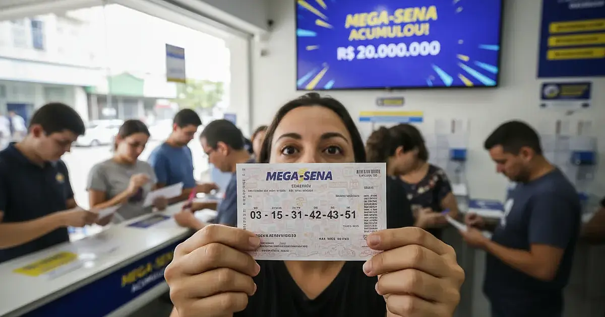 Mega-Sena acumula e prêmio de R$ 20 milhões mexe com o sonho dos brasileiros