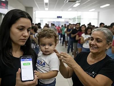 Beneficiários podem movimentar o Bolsa Família pelo aplicativo Caixa Tem e sacar em lotéricas ou caixas eletrônicos.
