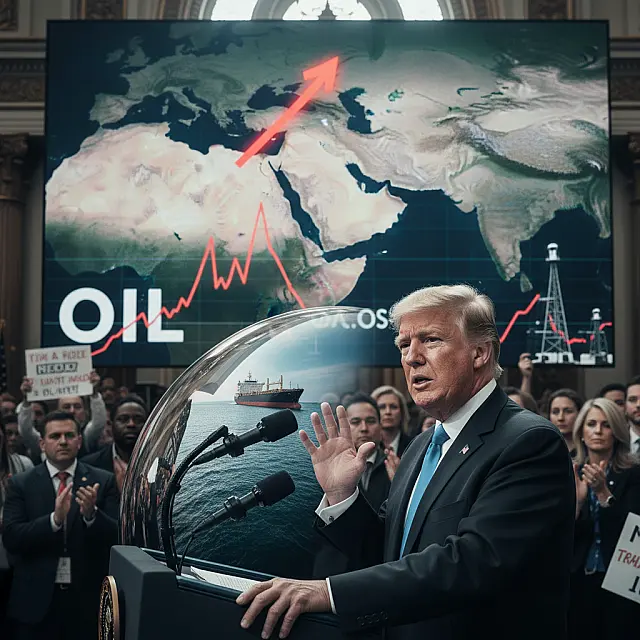 Donald Trump em pronunciamento nacional na Casa Branca sobre o conflito com o Irã.