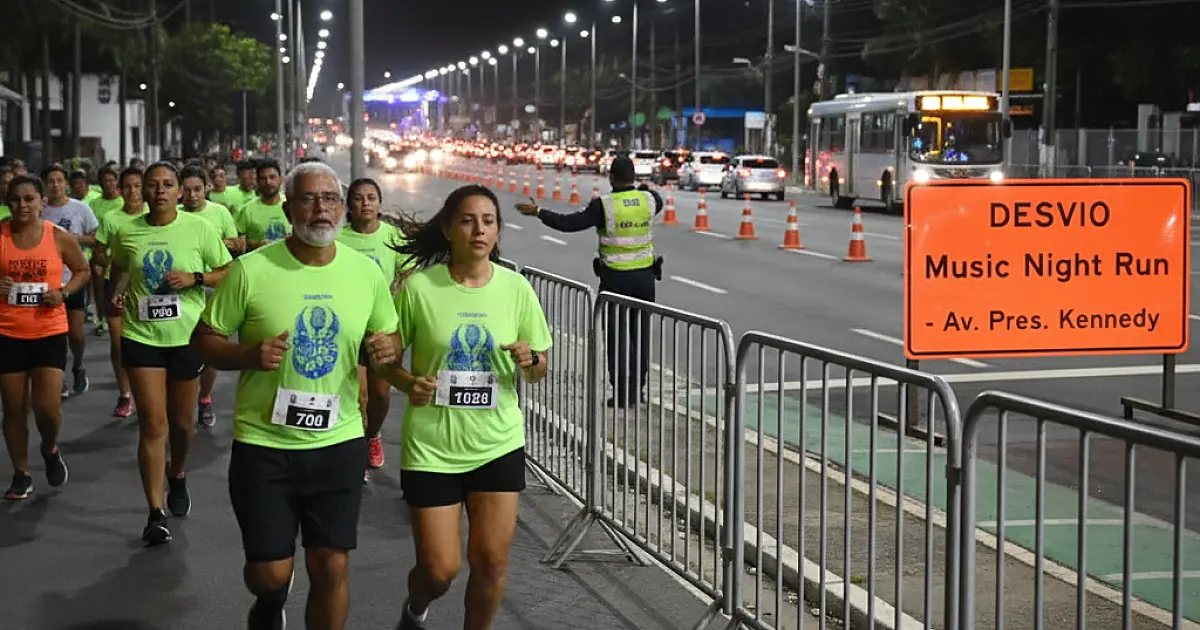 Music Night Run altera trânsito na orla de Praia Grande neste sábado
