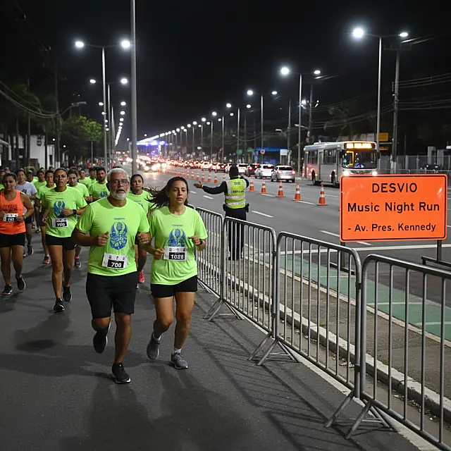 Trânsito na orla de Praia Grande sofrerá alterações para a realização da prova noturna.