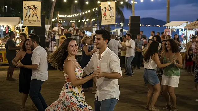 Festival Forró na Ilha celebra com grandes atrações e oficinas de dança em Ilhabela.
