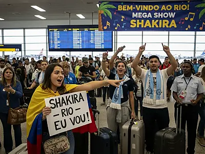 Aeroporto do Galeão terá reforço de voos e operação especial para receber fãs de Shakira e turistas do feriado.