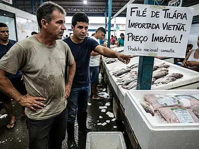 Pela primeira vez em quase 30 anos, Minas Gerais e o Brasil registram inversão na balança comercial da tilápia devido à concorrência asiática.