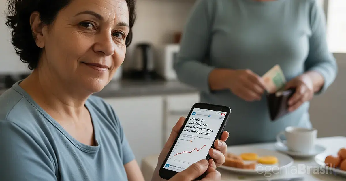 Salário de trabalhadores domésticos supera R$ 2 mil no Brasil