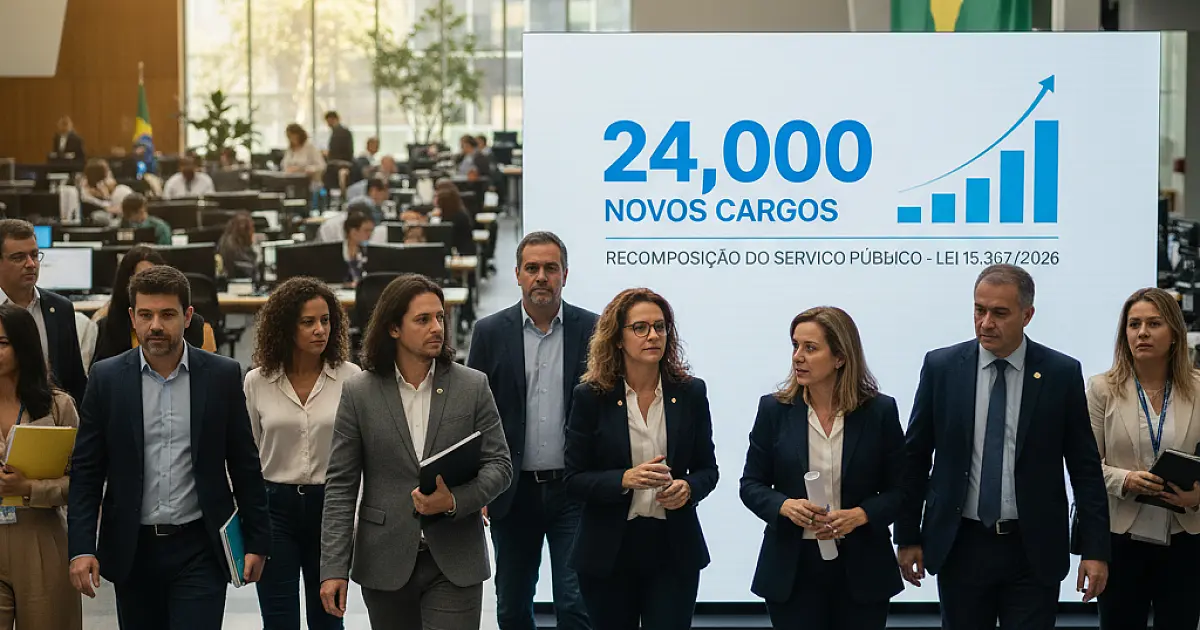 Governo Federal cria 24 mil novos cargos para recuperar a capacidade do Estado