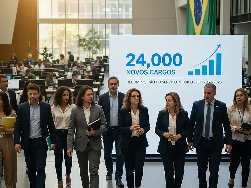 Governo Federal cria 24 mil novos cargos para recuperar a capacidade do Estado