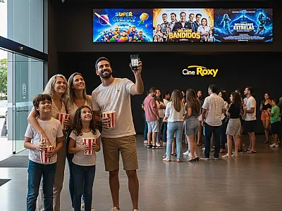 Famílias aproveitam a programação especial de Páscoa nos cinemas da Baixada Santista.