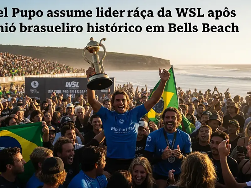 Miguel Pupo assume liderança da WSL após domínio brasileiro histórico em Bells Beach