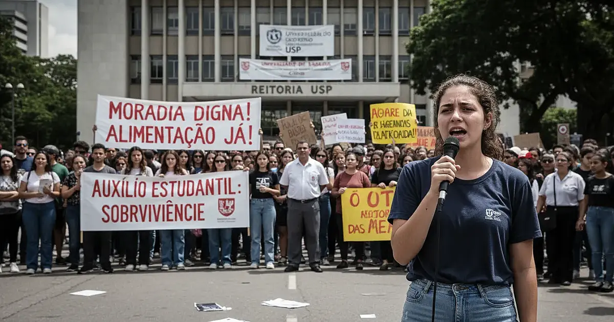 Crise na USP: Estudantes e funcionários intensificam greve por moradia e auxílio
