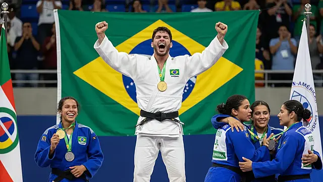 Daniel Cargnin e Nauana Silva garantiram o lugar mais alto do pódio no primeiro dia do Pan-Americano Sênior.