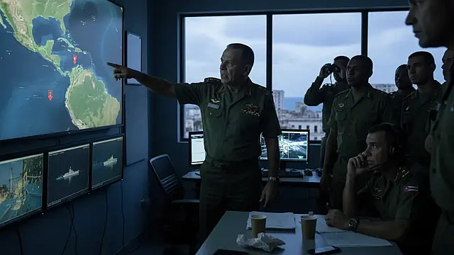 Governo cubano reforça monitoramento de inteligência sobre movimentações navais e aéreas dos EUA no Caribe.