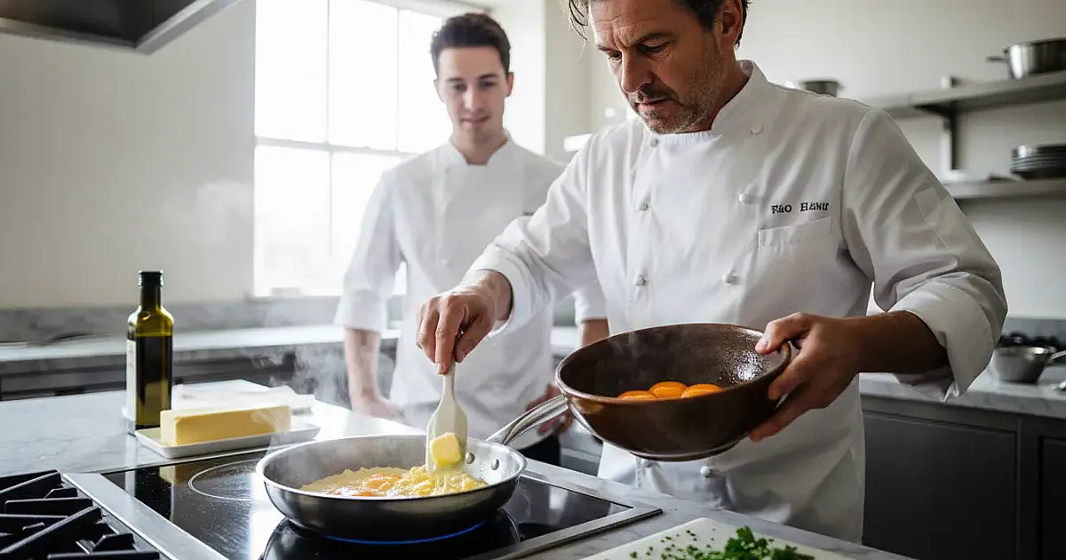 O segredo dos chefs para o ovo mexido perfeito: por que a manteiga vence o azeite