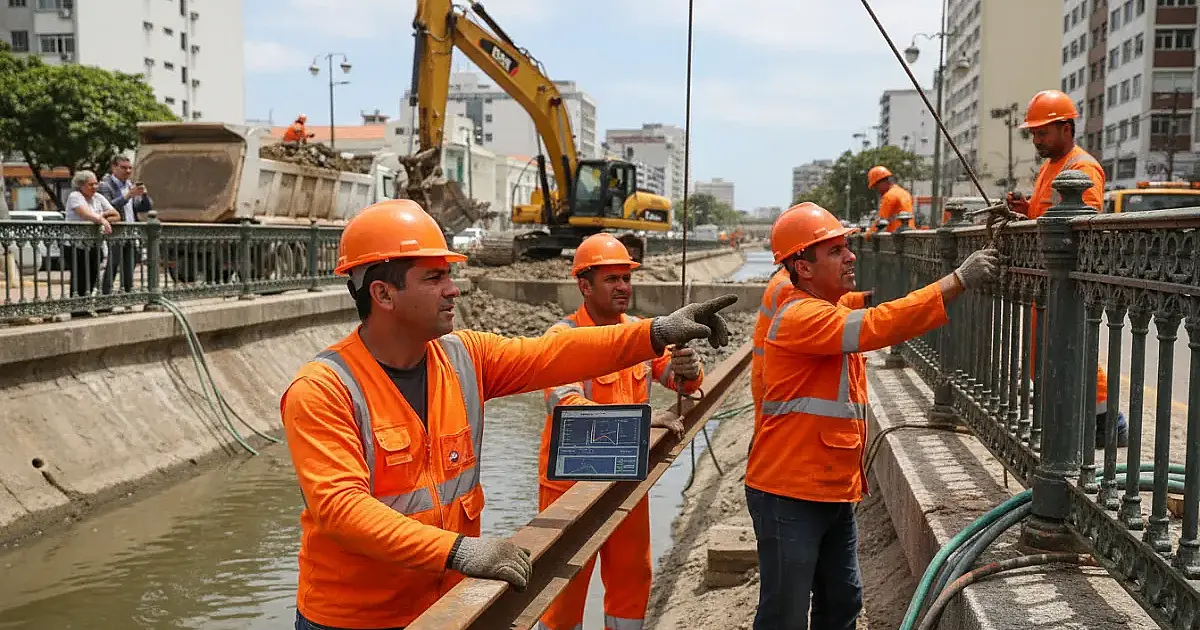Santos lança megaprojeto de R$ 41 milhões para modernizar canais e reforçar drenagem até 2028