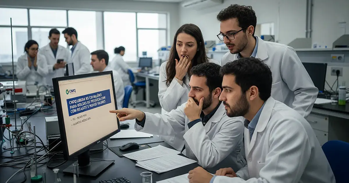 CNPq libera R$ 120 milhões para bolsas de pesquisa com reajuste e novos valores
