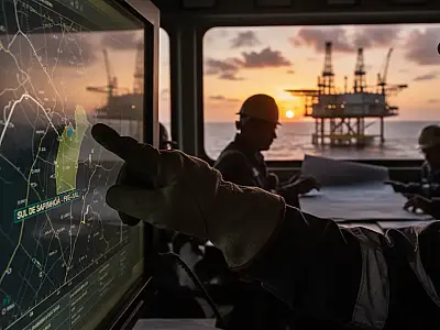 Plataformas de petróleo operando no pré-sal da Bacia de Santos, foco de novos estudos da ANP.