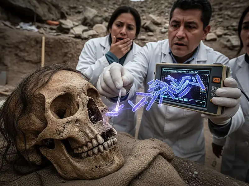 Bactéria da escarlatina em múmia muda história das doenças na América