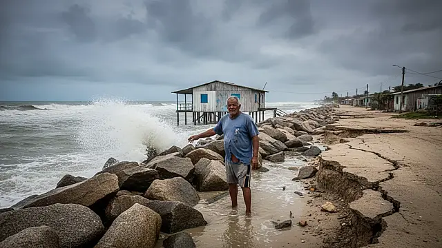 O avanço do mar em Ilha Comprida exige medidas de contenção para proteger a biodiversidade local.