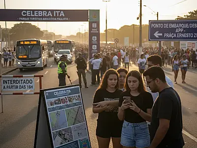 Trânsito em Itanhaém terá alterações para garantir segurança no festival Celebra Ita.