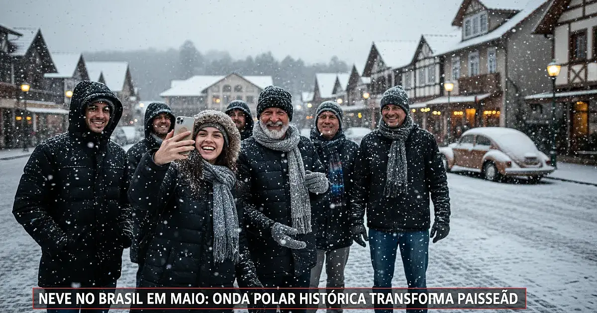 Neve no Brasil em maio? Onda de frio polar histórica pode branquear cidades do Sul