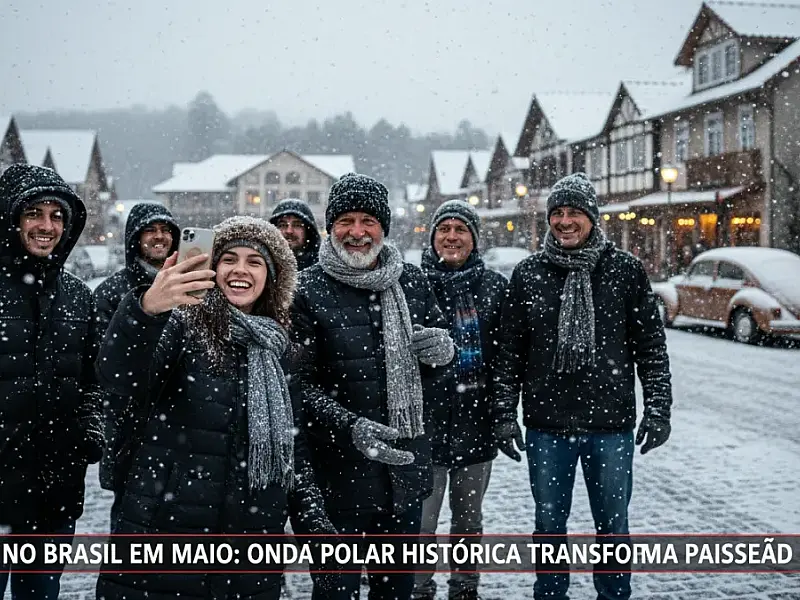 Neve no Brasil em maio? Onda de frio polar histórica pode branquear cidades do Sul