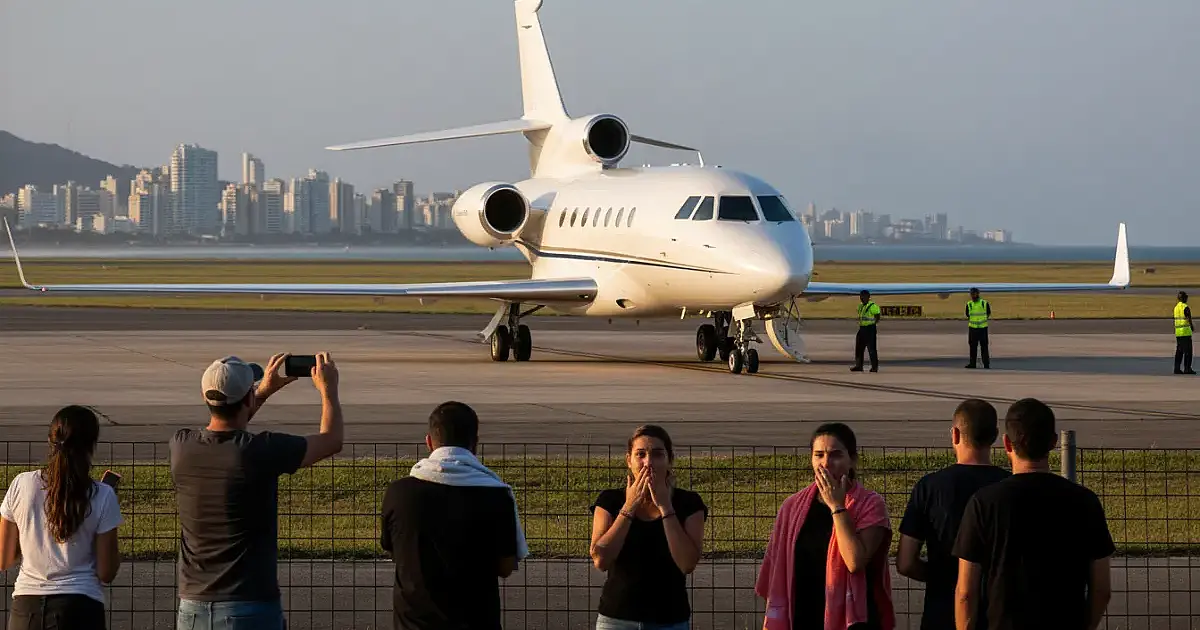 Muito além do luxo: os segredos do jato de R$ 250 milhões que Neymar utiliza no Brasil