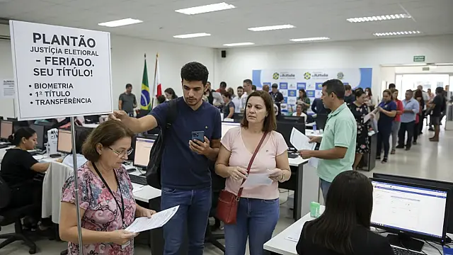 Atendimento nos cartórios eleitorais será intensificado para garantir biometria dos eleitores. Foto: Divulgação/Justiça Eleitoral