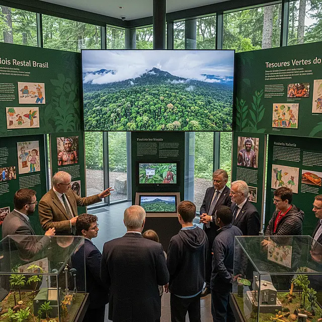 A exposição "Tesouros Verdes do Brasil" une a expertise alemã em pesquisa com a vasta biodiversidade das unidades de conservação brasileiras.