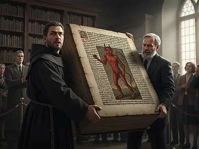 O Codex Gigas é o maior manuscrito medieval preservado, pesando 75 kg e contendo uma imagem lendária do demônio.