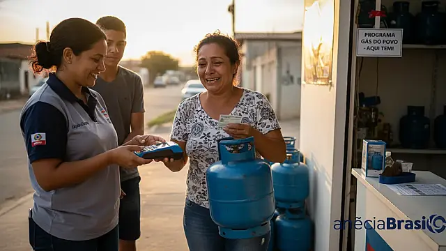 Beneficiários do Gás do Povo podem retirar botijão diretamente em revendas credenciadas.