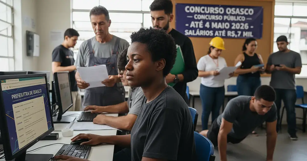 Concurso em Osasco abre inscrições com salários de até R$ 5,7 mil